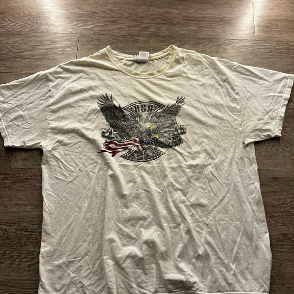 Unbranded Usa Eagle Flag Patriotic Graphic T Shirt Printed In Usa